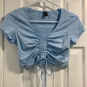 SHEIN Baby Blue Crop Top